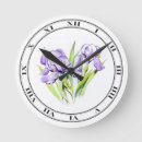 Buscar flores la lavanda de relojes de pared Jardín