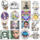 Buscar niños de halloween pegatinas Calavera