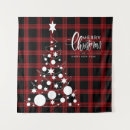 Buscar árbol de navidad tapices Rojo