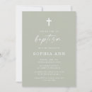Buscar invitaciones para bautizos Minimalista