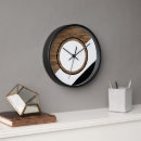 Buscar madera marrón relojes de pared Para todos