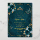 Buscar teal invitaciones Tiara
