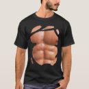 Buscar músculos falsos camisetas Abdomen