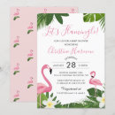 Buscar pink flamingo invitaciones Fiesta de verano