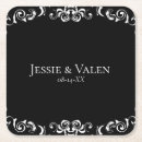Buscar gótico boda posavasos Negro