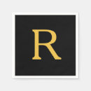 Buscar amarillo y negro servilletas Invitados