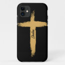 Buscar oro cruz iphone fundas Religioso