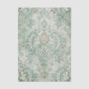 Buscar damasco verde papel de seda Vintage