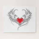 Buscar corazón con alas puzzles Amar