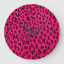 Buscar leopardo relojes de pared Rosa