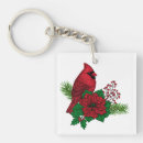 Buscar pájaros rojos llaveros Bayas rojas