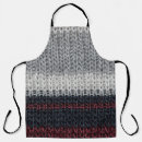 Buscar rayas rojas delantales Blanco