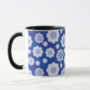 Buscar estampado de plores tazas Azul