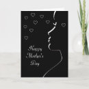 Buscar silueta femenina tarjetas Día de la madre