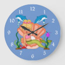 Buscar delfín lindo relojes de pared Océano