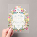 Buscar vintage francés invitaciones Floral