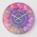 Buscar galaxia azul relojes de pared Mandala