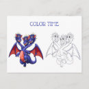 Buscar dragón rojo postales Para niños