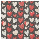 Buscar corazones negros telas Blanco