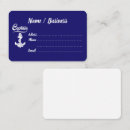 Buscar ancla del barco tarjetas de visita Para todos
