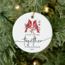 Buscar cardenales adornos Primera navidad juntos