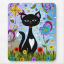 Buscar gato abstracto alfombrillas de raton Flores
