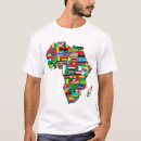 Buscar mapa de áfrica camisetas Continente