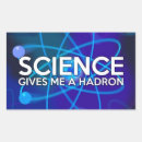 Buscar ciencia rectangulares pegatinas Científico