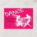 Buscar golpecito tarjetas de visita Bailarín