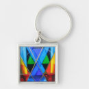 Buscar diamante azul llaveros Moderno