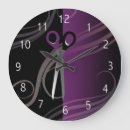 Buscar salón belleza de relojes de pared Negro