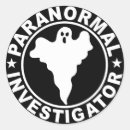 Buscar paranormal redondas pegatinas Investigador