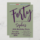 Buscar forty invitaciones Elegante