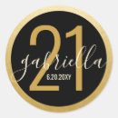 Buscar número 21 pegatinas Negro