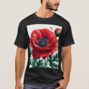 Buscar flor roja camisetas Botánico