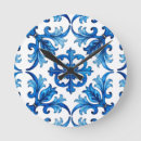 Buscar marruecos relojes de pared Azul