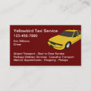 Buscar taxi amarillo tarjetas de visita Transporte