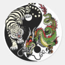 Buscar símbolo de yang del yin pegatinas Tigre