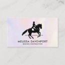 Buscar caballo y jinete tarjetas de visita Elegante