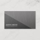 Buscar aluminio cepillado tarjetas de visita Negocio