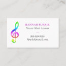 Buscar clases tarjetas de visita Música