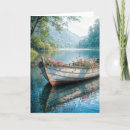 Buscar bote de remos tarjetas Lago