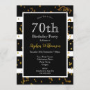 Buscar brillo invitaciones Negro y dorado