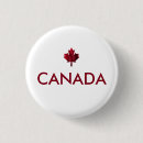 Buscar bandera canadiense chapas Rojo y blanco