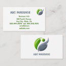 Buscar massage tarjetas de visita Terapeuta