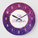 Buscar gemas relojes de pared Purpurina