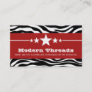 Buscar cebra roja tarjetas de visita Moda