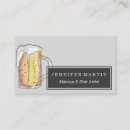 Buscar cerveza tarjetas de visita Bebidas