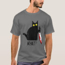 Buscar gato negro hombre camisetas Divertido