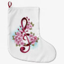 Buscar notas musicales calcetines navideños Música